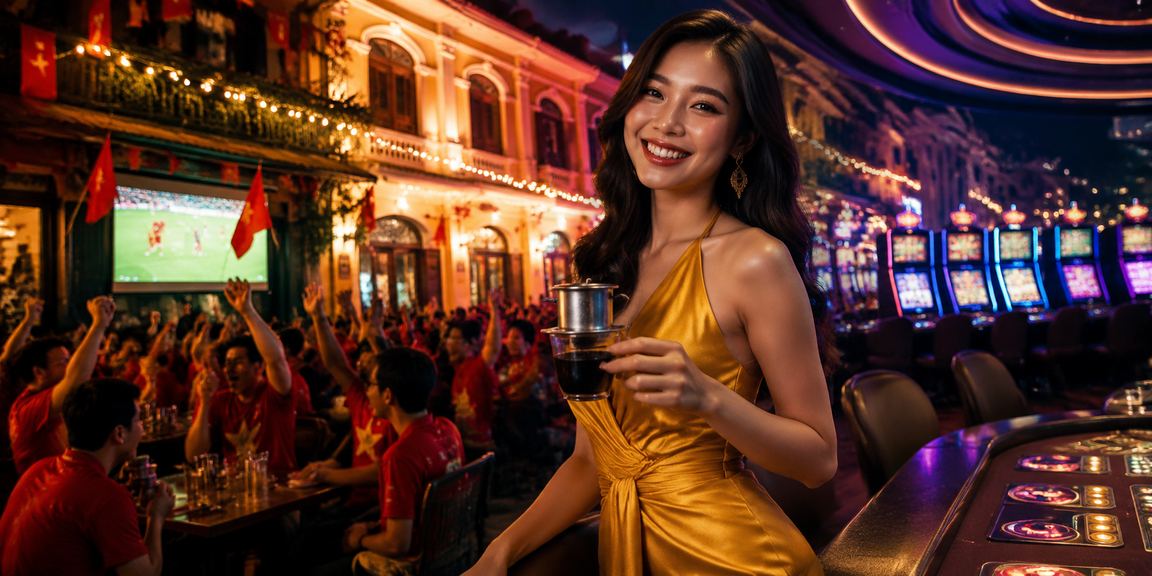 Người dùng Hà Nội chuẩn bị tham gia Jackpot slots bên ly cà phê buổi sáng